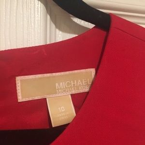 Michael Kors Red Mini Dress, size 10. Worm once!